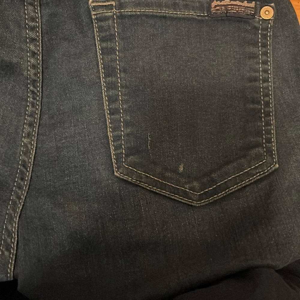 7 For All Mankind The Skinny Crop & Roll Jeans - Picture 8 of 11